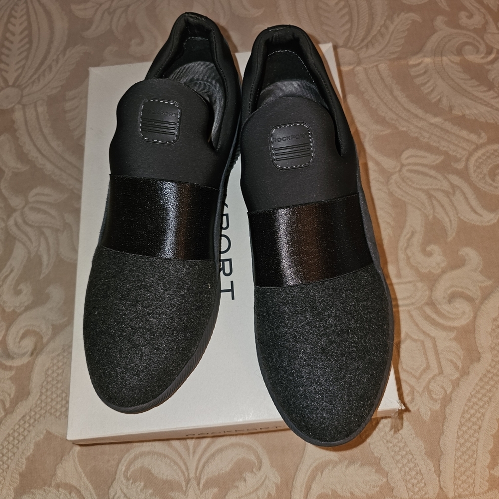 ROCKPORT  ROBYNE SLIPON SNEAKERS WOMENS 9.5 GREY/BROWN